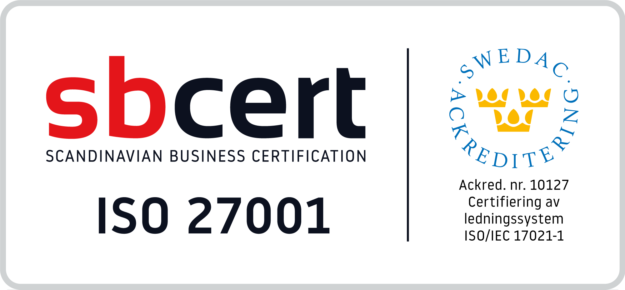ISO 27001-certifierad